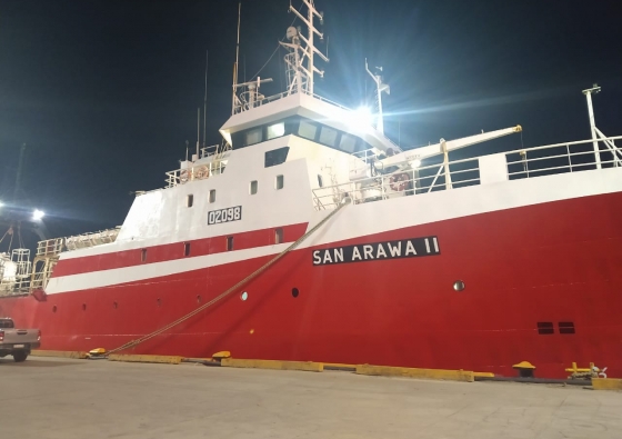 Cableado de consola a Tablero de puesta en marcha en buque San Arawa