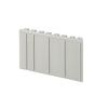 TAPA CUBREMODULOS 4 DIN BLANCO