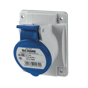 BASE EMPOTRABLE 16A 2P+T 6h 200-250V 50Hz 60Hz 70X87MM Bornes con tornillo