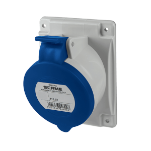 BASE EMPOTRABLE AZUL 32A 2 P+T6h 200-250V 50Hz 60Hz 84X106MM Bornes con tornillo