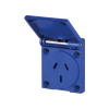 BASE EMPOTRABLE 2P+T 10A IP54 ARGENTINO 50X60MM