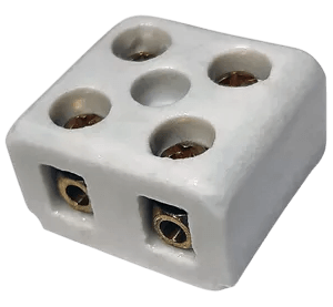 BORNERA BIPOLAR DE CERAMICA 4MM