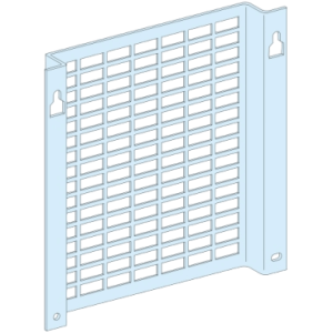 Placa sop. G Perforada embutida 6 mod. SCHNEIDER