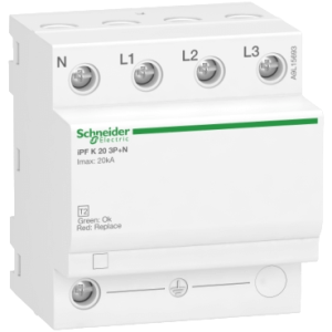 Limitador de sobretensiones transitorias tipo 2 Acti9 iPF k 3P+N 20 kA 340V SCHNEIDER