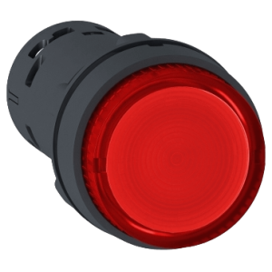 PULSADOR LUMINOSO ROJO LED 24VCA/CC 1NC SCHNEIDER