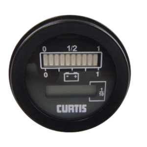 Medidor de batería redonda y medidor de horas CURTIS 803 803RB2448BCJ301O 24V/48V