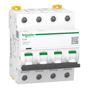 Interruptor termomagnético Acti9 iC60N 4P 40A curva D SCHNEIDER