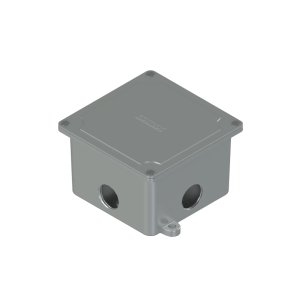 CAJA PASO 10X10 USO EXT. C/4 AGUJ 1" DAISA