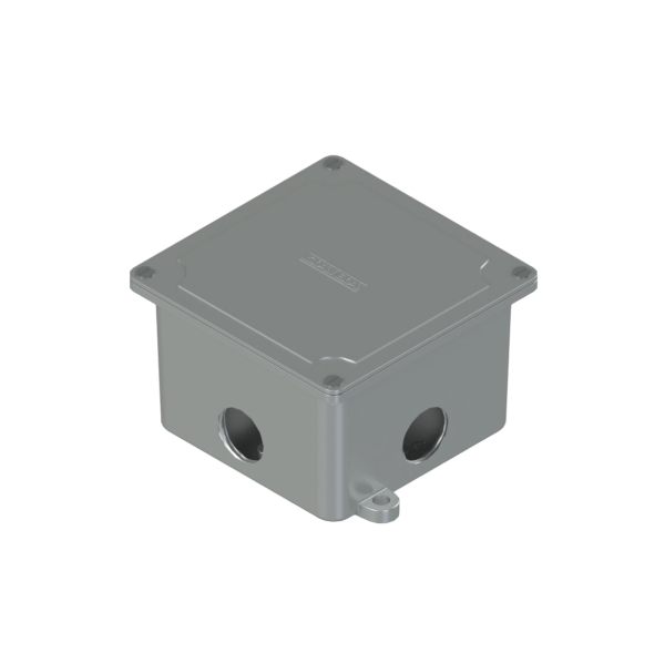 CAJA PASO 10X10 USO EXT. C/4 AGUJ 1" DAISA