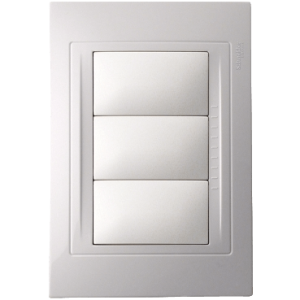 Frente 3 módulos para caja 10x5 Base Blanco SCHNEIDER