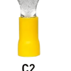 TERMINAL  OJAL PREAISLADO AMARILLO C2 ANILLO 4MM GABEXEL