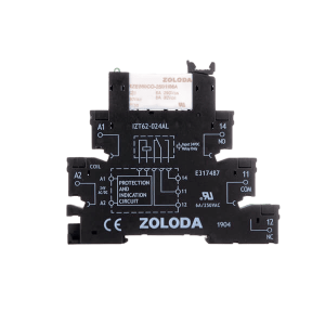 INTERFACE ELECTROM 6.2MM TORN 1 CONT INV E: 24VCA/CC S: 250V 6A RELE 24VCC