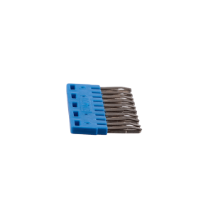 PUENTE DE 10 ELEM P/BORNE DE PASO A RESORTE 1,5MM AZUL ZOLODA